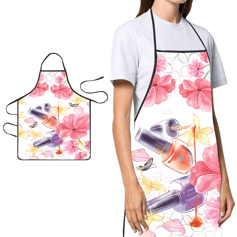 Home Cooking Usa - 〔YS1〕Nagellak Afdrukken Schoonheid Keuken Vrouwen Schort