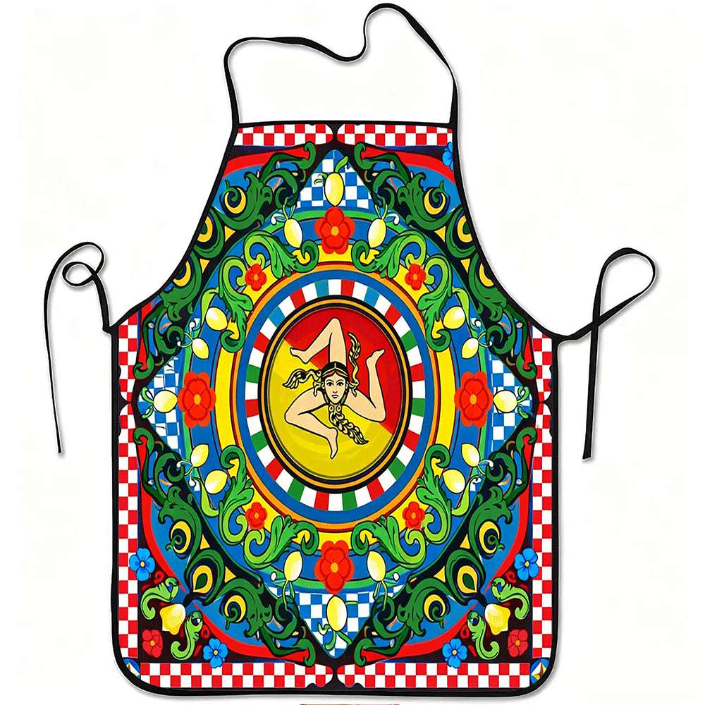 Home Cooking In Italian - 1 stuk Italiaans schort met Siciliaans