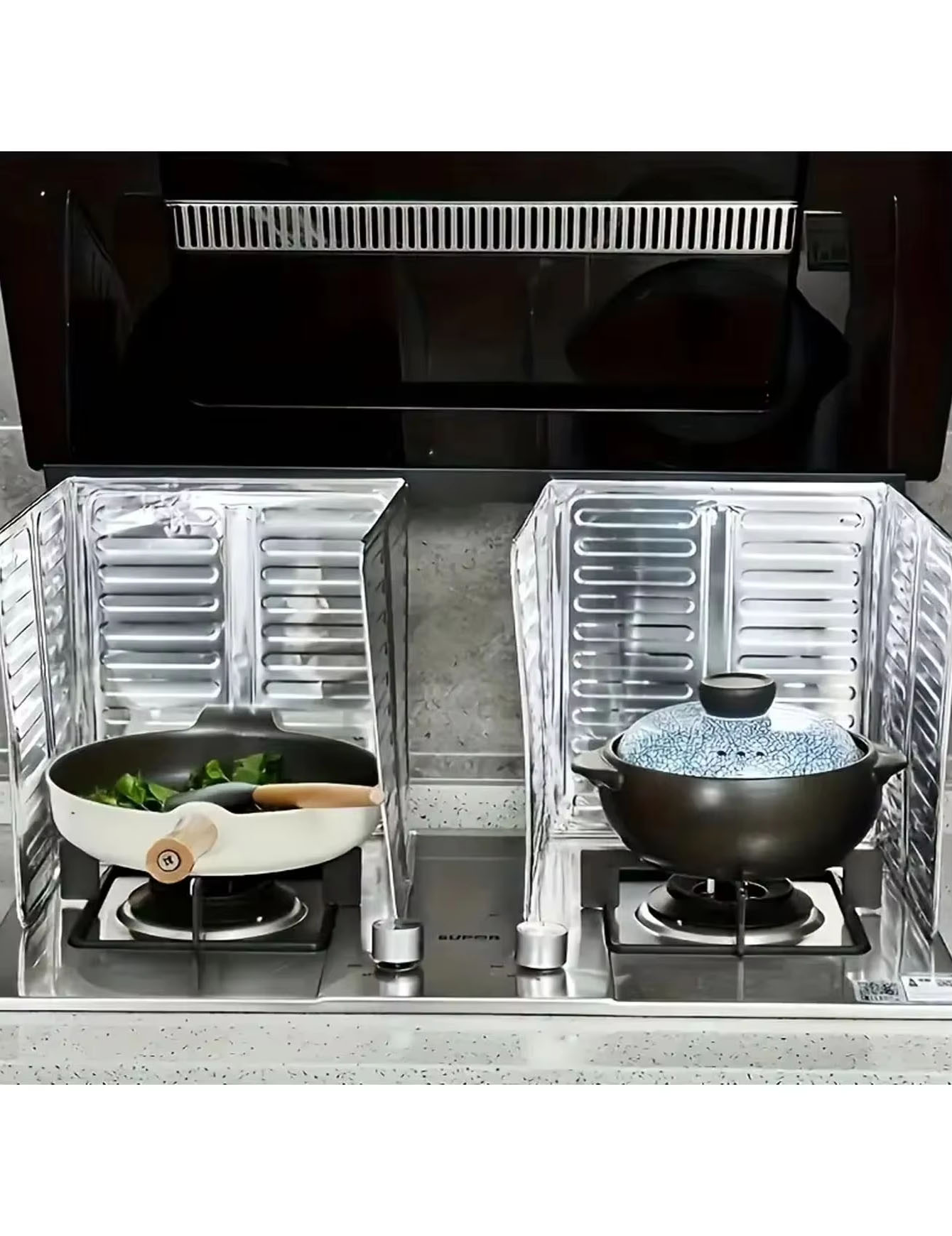 Home Cooking Gas Stove - 3 STKS Keukenoliebarrière, oliebarrière voor kookplaten,