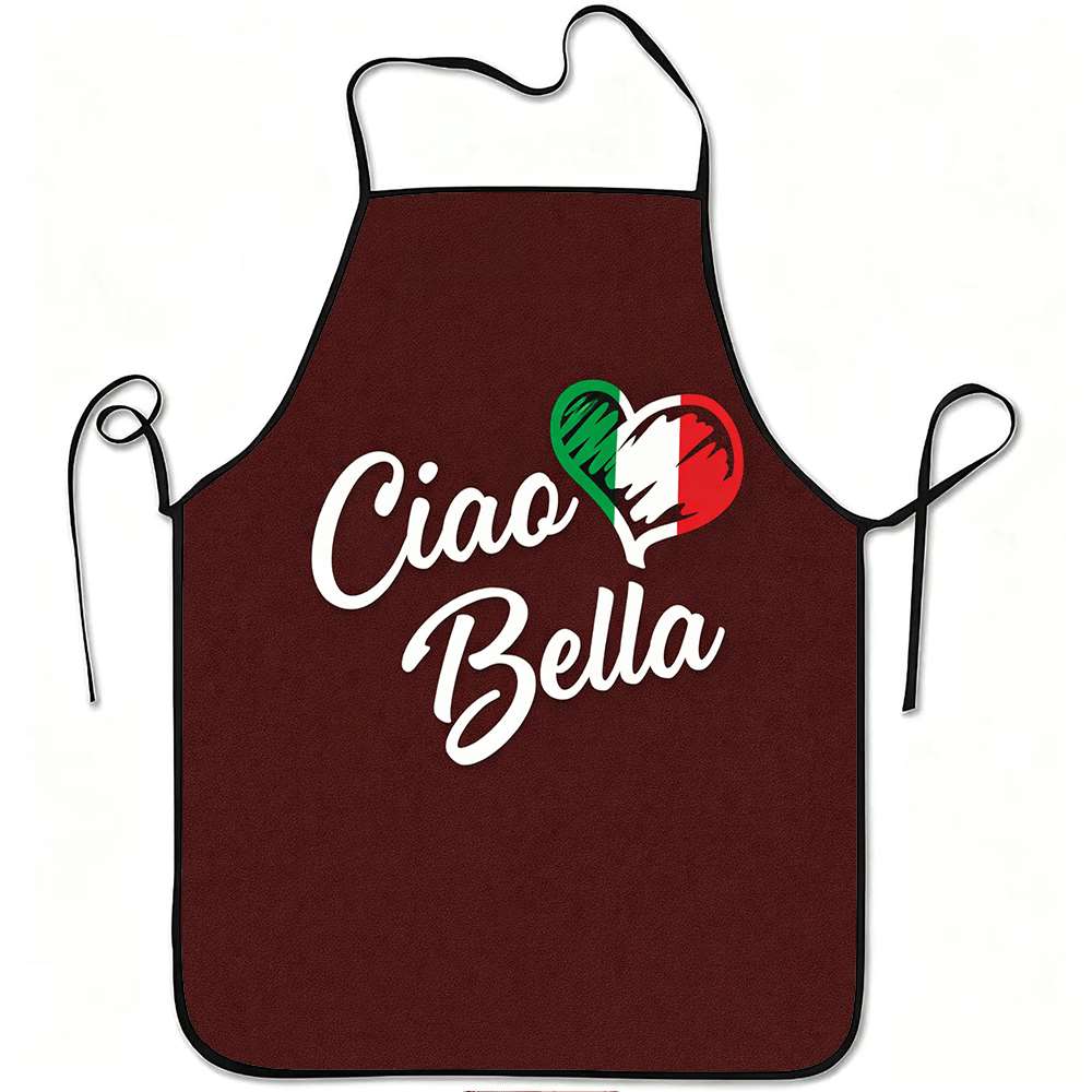 Home Cooking In Italian - 1 stuk rijk Italiaans geïnspireerde schort,