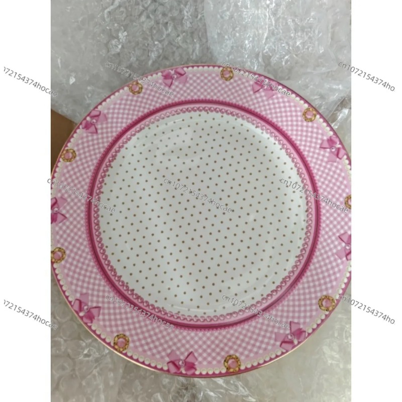 Home Cooking Recipes - Roze hartvormige keramische plaat Kant luipaardpatroon