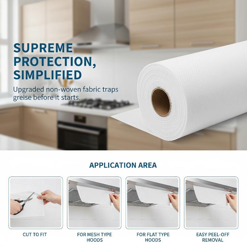 Home Cooking Oil Disposal - Niet-geweven wegwerp keukenolie-absorberend papier, 12 vellen,