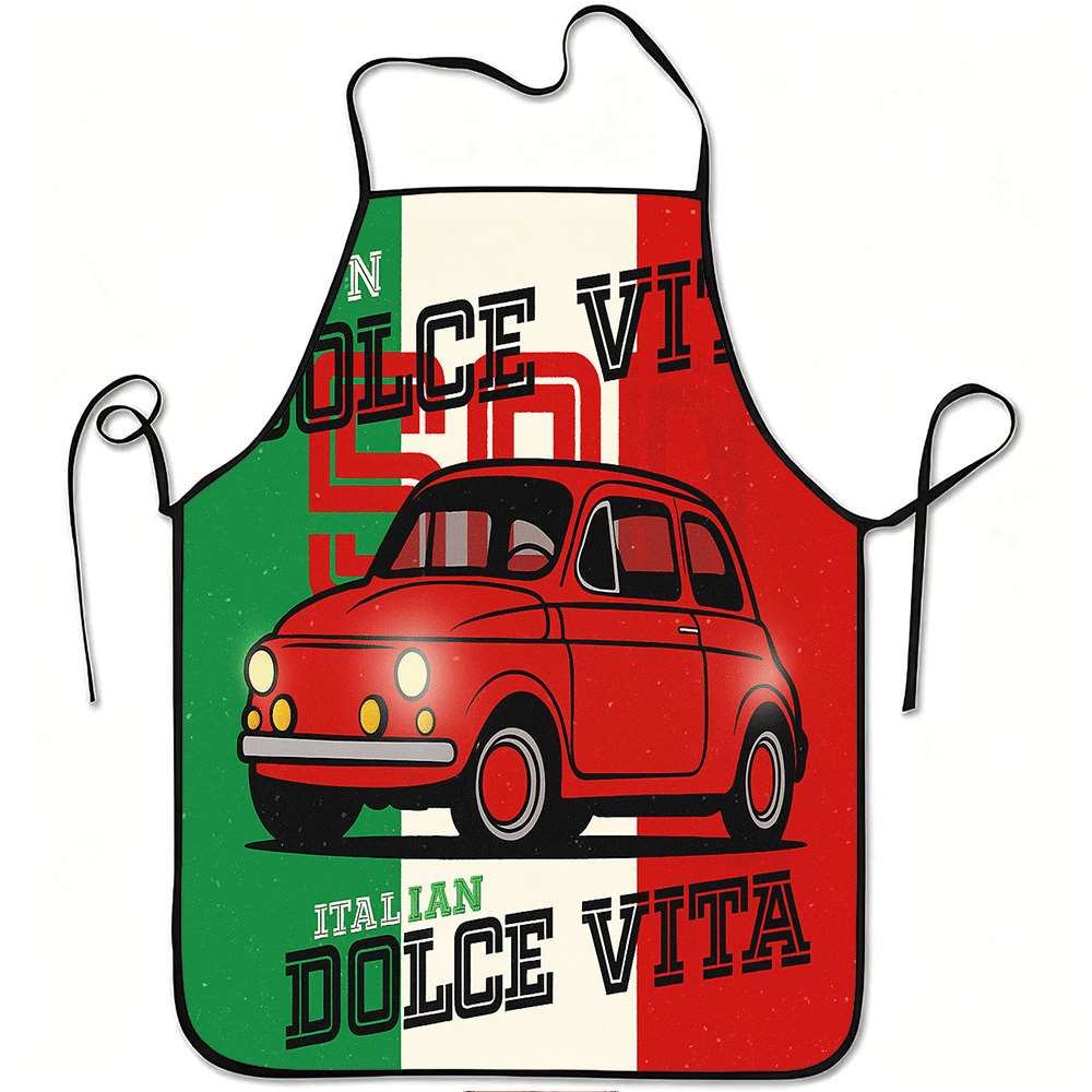 Home Cooking In Italian - 1 stuk leuke schort met Italiaans