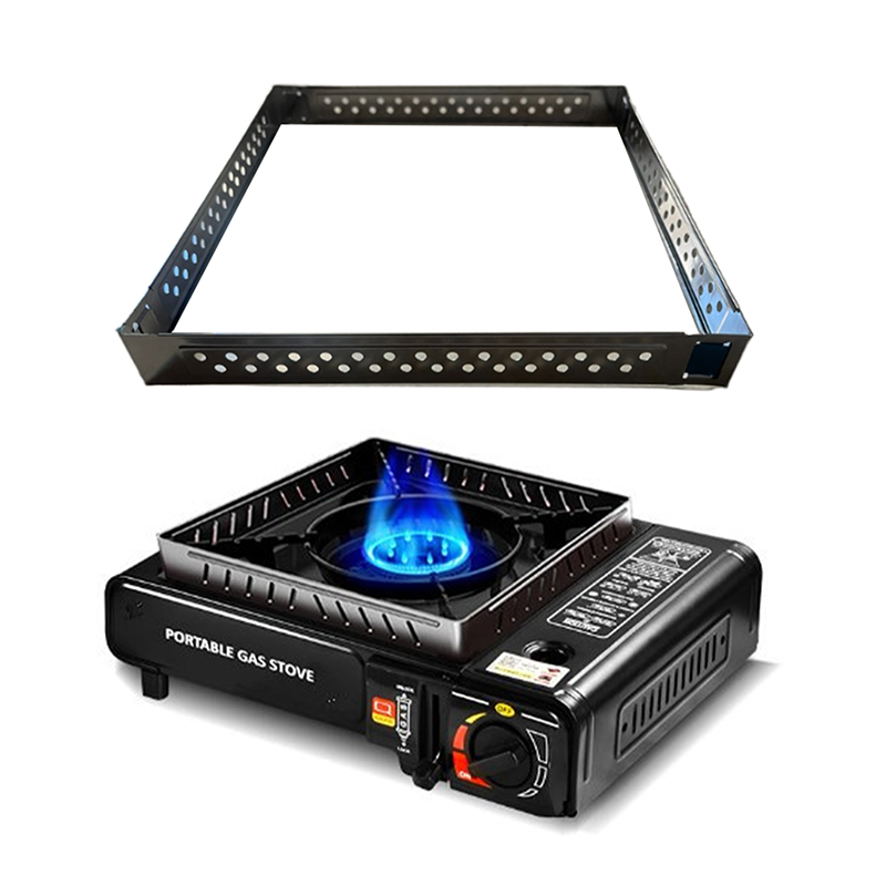 Home Cooking Gas Stove - Gasfornuis Winddichte ringen Afneembare windschermstandaard Draagbaar