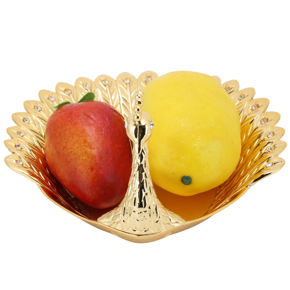 Home Cooking Recipes - 4 STKS Gouden Metalen Fruitschaal Diamant