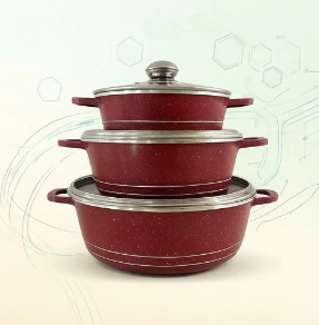 Home Cooking Set - JMZ Kookgereiset Granieten kookpotten en pannen