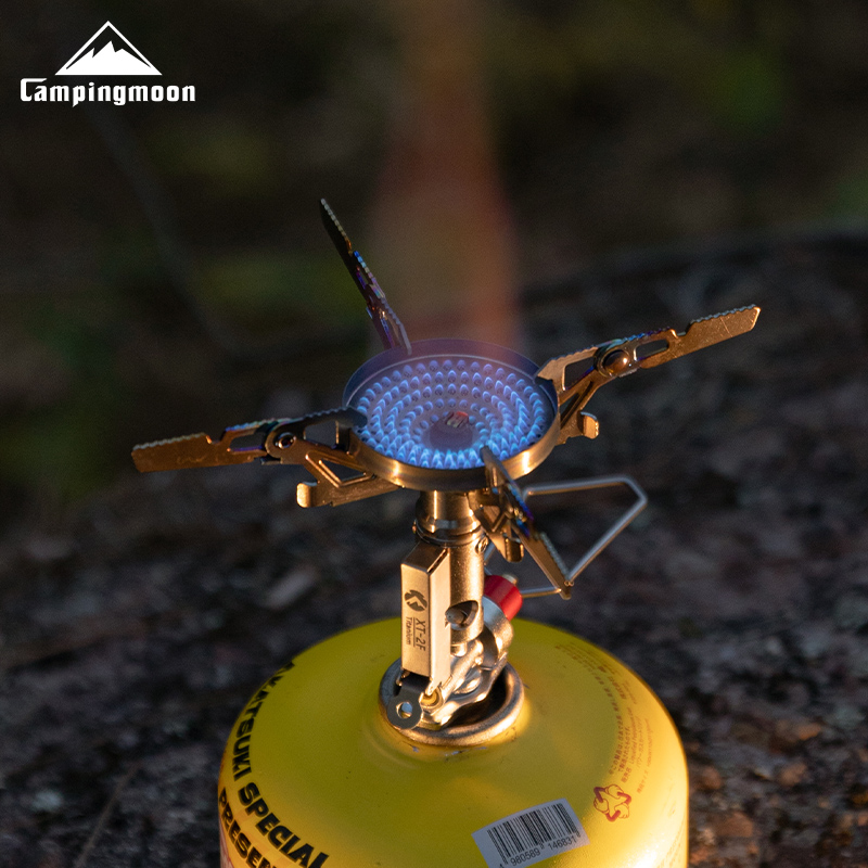 Home Cooking Gas Stove - CAMPINGMOON XT-2F Draagbare Titanium Raketkachel Mini