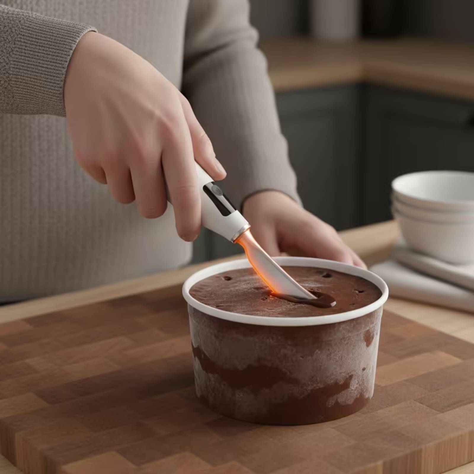 Oplaadbare elektrische ijssche - Home Cooking Usa recensie en prijs