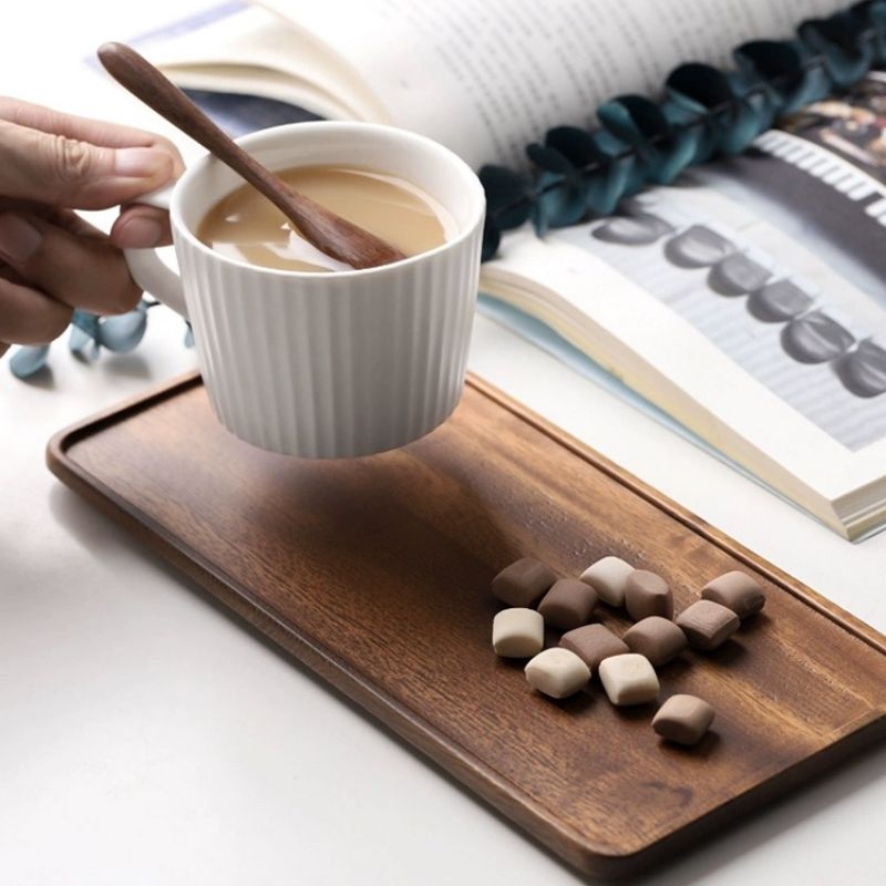Natuurlijk houten rechthoekig  - Home Cooking Recipes recensie en prijs