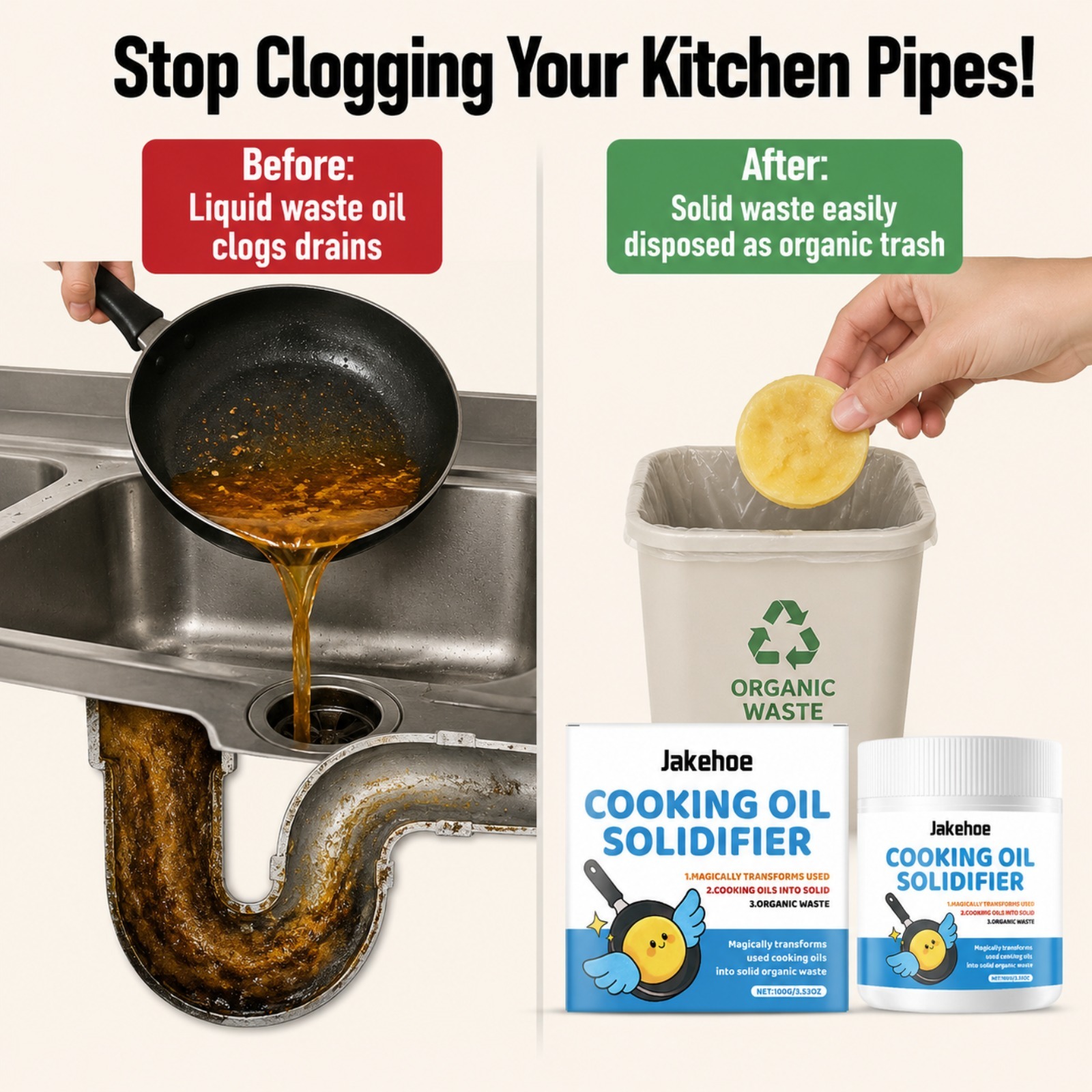 Olieverharderpoeder voorkomt v - Home Cooking Oil Disposal recensie en prijs