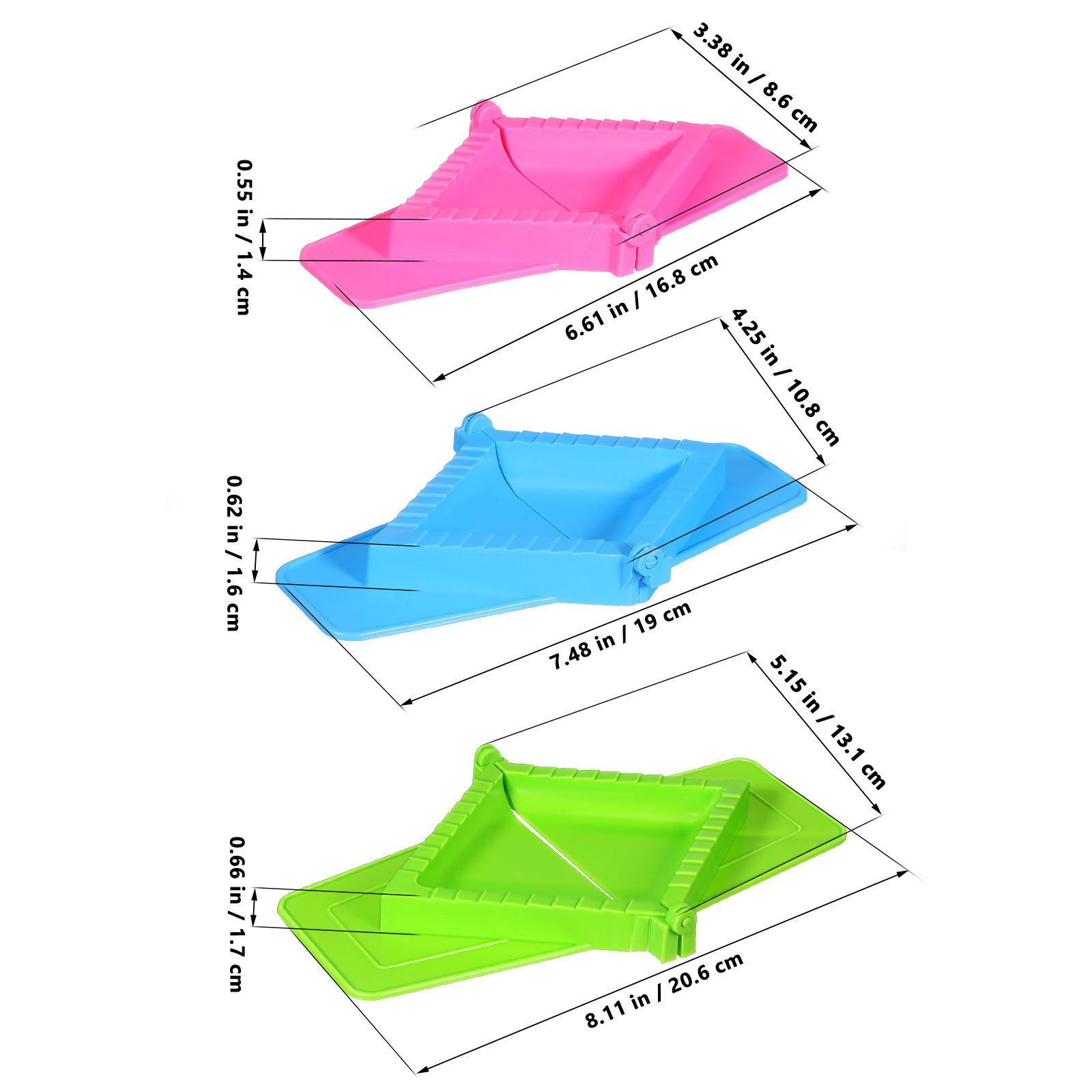 3-delige plastic dumplingvorme - Gyoza Dumpling Maker recensie en prijs