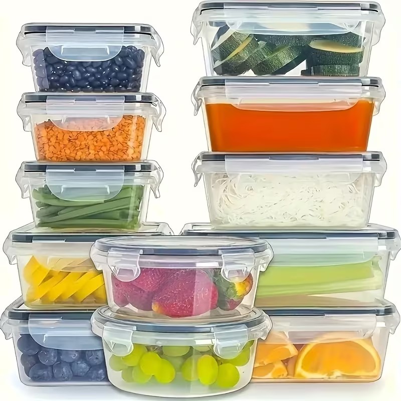 4-delige transparante voedselb - Home Cooking Food recensie en prijs