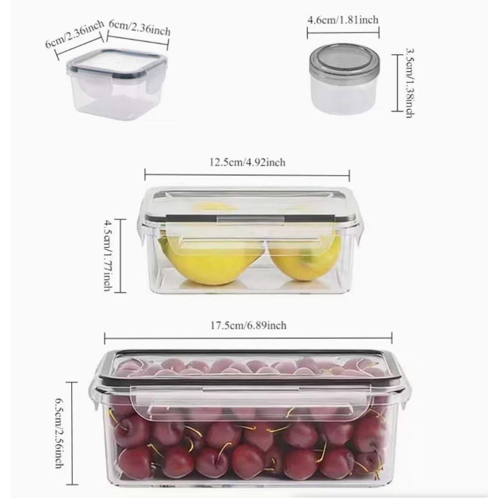 4-delige transparante voedselb - Home Cooking Food recensie en prijs
