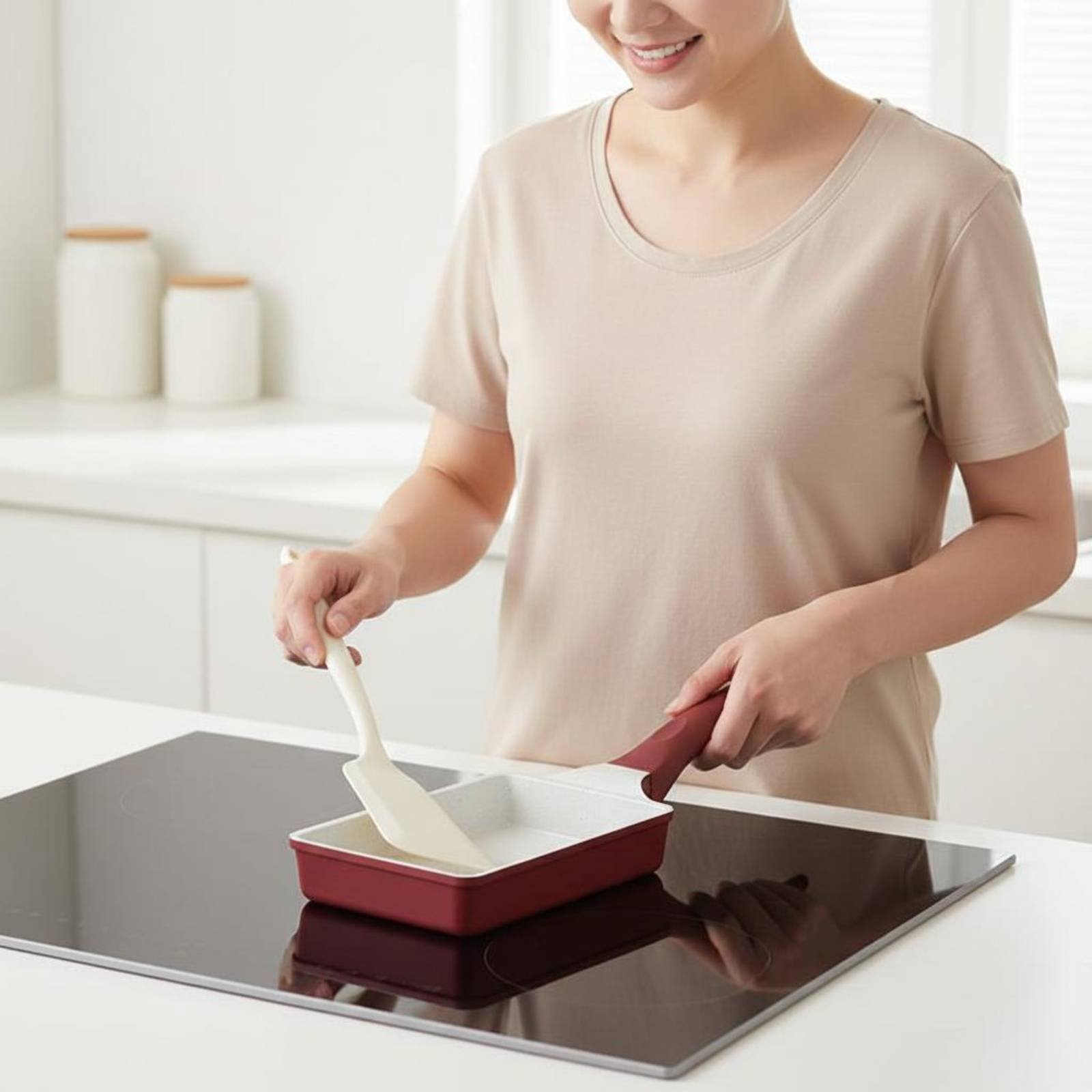 Tamagoyaki Pan Anti-aanbakpan  - Home Cooking Egg Roll recensie en prijs