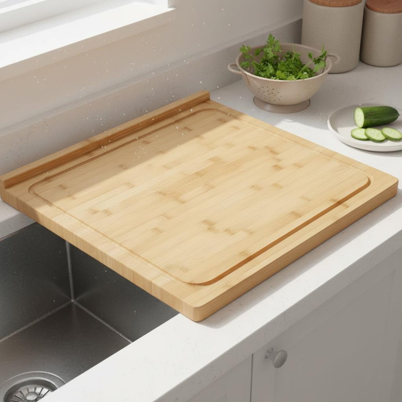 Snijplank boven de gootsteen,  - Home Cooking Usa recensie en prijs