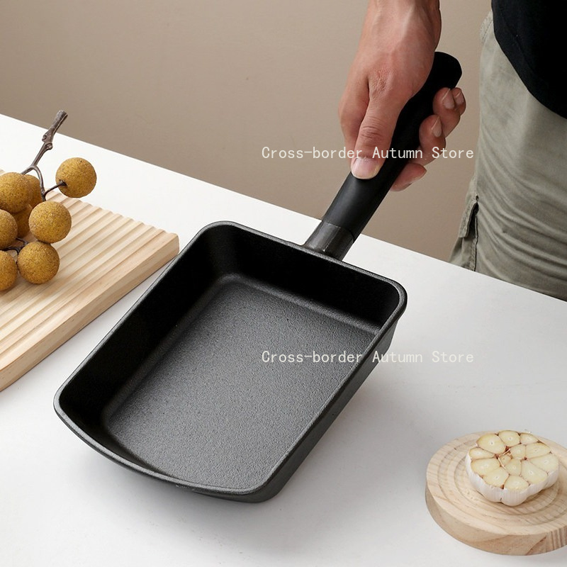Ongecoate gietijzeren vierkant - Home Cooking Egg Roll recensie en prijs