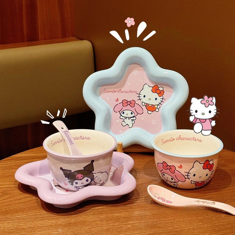 Cartoon Kat Print Keramisch Se - Home Cooking Set recensie en prijs