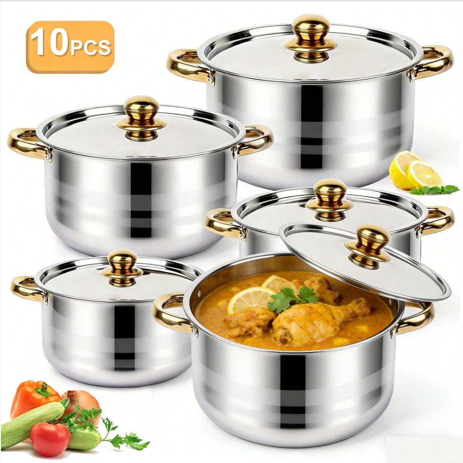 RVS Pannenset Modern Luxe Kook - Home Cooking Set recensie en prijs