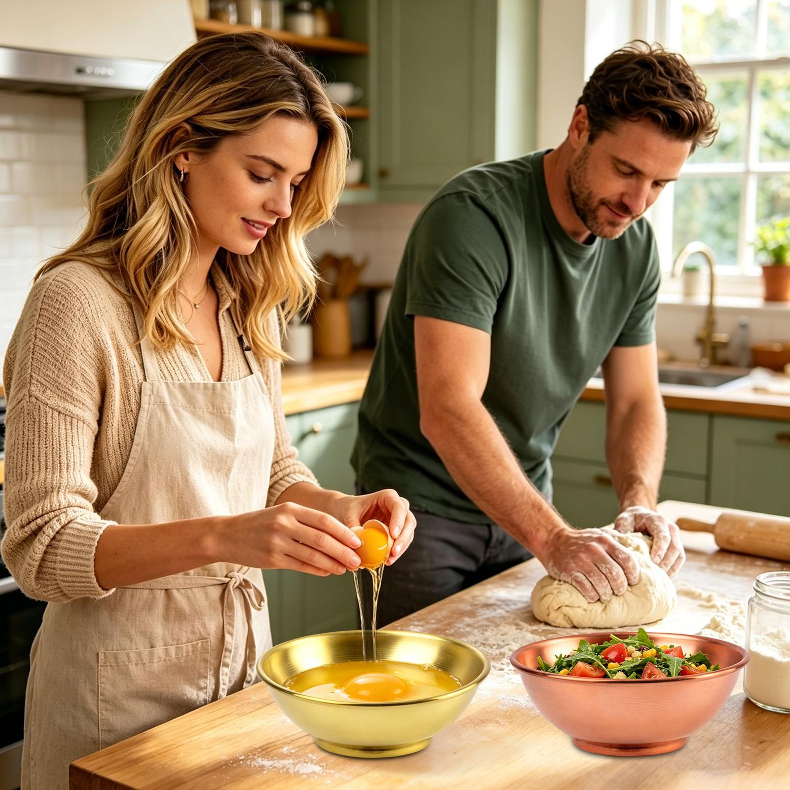 Koperen kom Grote opbergcontai - Home Cooking Food recensie en prijs