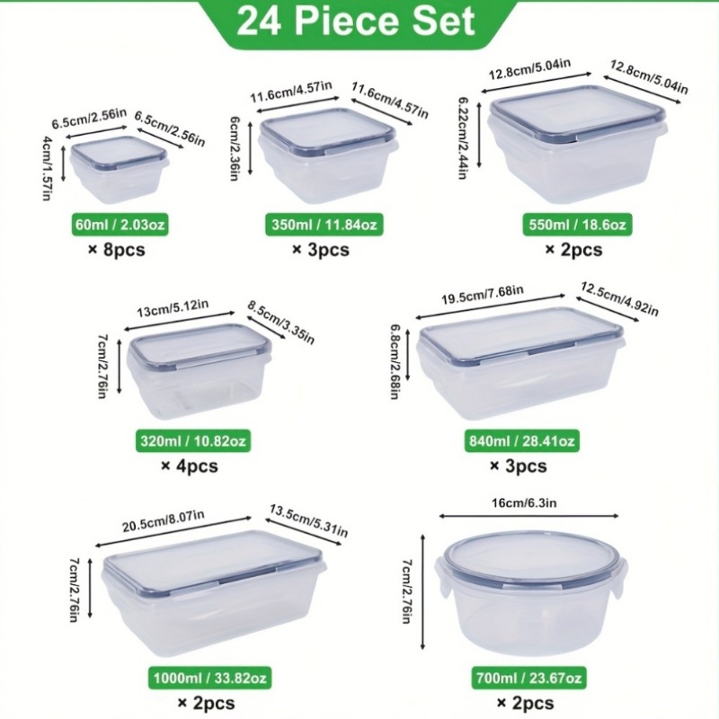 48-delige BPA-vrije voedselbew - Home Cooking Food recensie en prijs